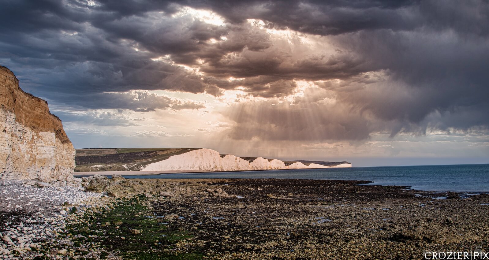 Image of Coastguard Cottages & Seven Sisters by Alan Crozier