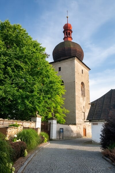 Bell tower by the Virgin Mary Church in Opočno