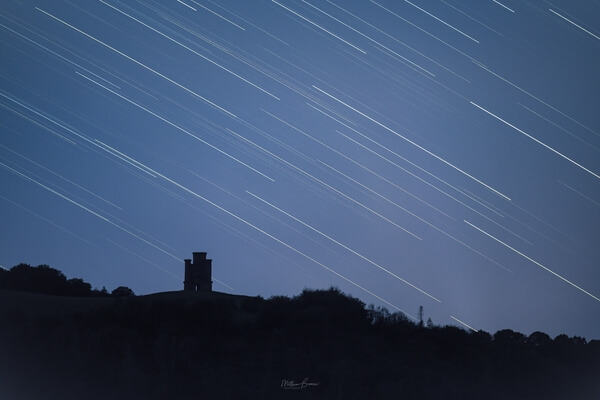 Star trails and Paxtons Tower captured from the castle