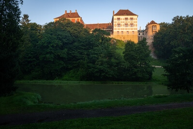 Opočno Castle as viewed from the park