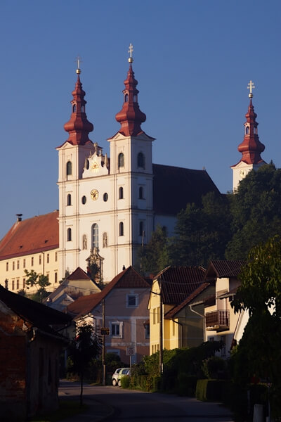 Trojiški trg (Trojica square) with church and monastery of Holy Trinity (Sveta Trojica)