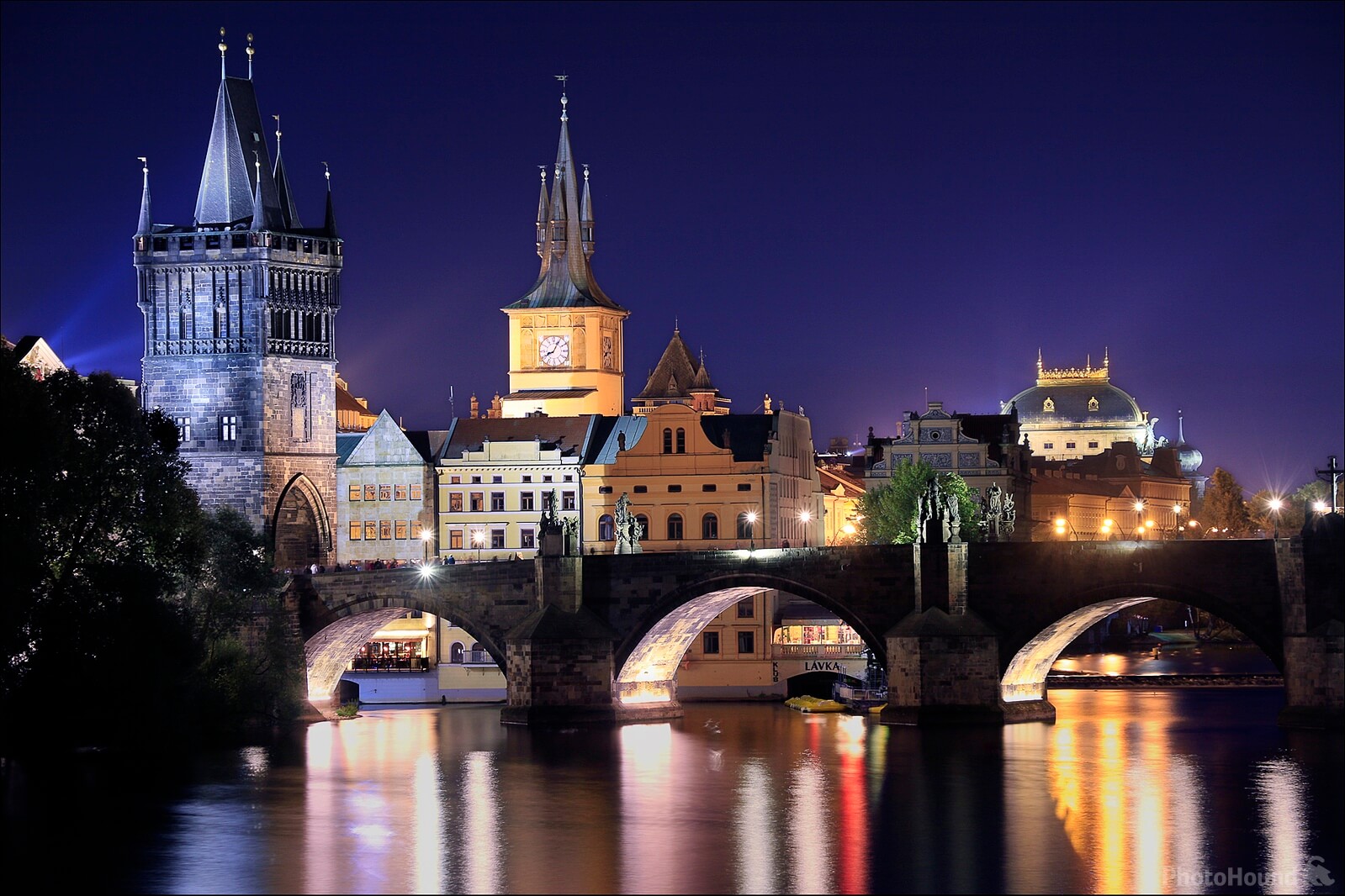 Image of Charles Bridge from Mánes Bridge by Bill Ulrich