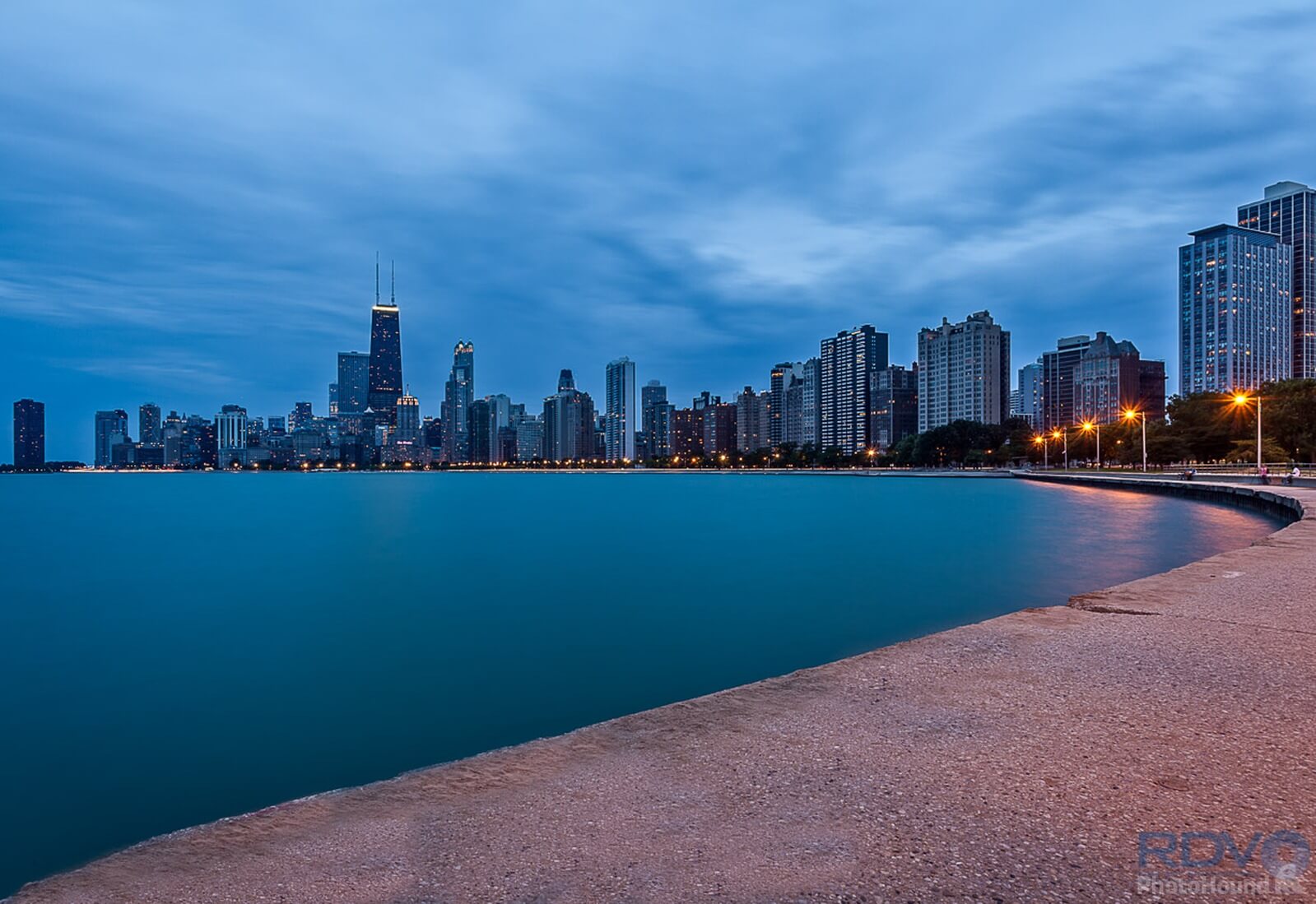 Image of Chicago Skyline from North Avenue Beach by Ron & Diane Varley