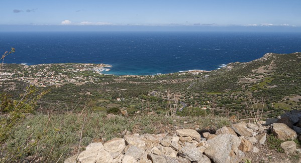 The view of the Balagne coastline is really spectacular 