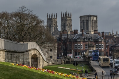 Image of View of York Minster from the City Walls - View of York Minster from the City Walls