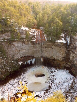 Early Winter image from Fall Creek Falls overlook.