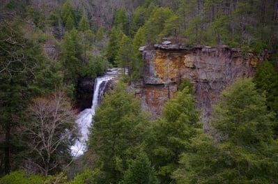 Piney Falls is another waterfall in Fall Creek Falls State Park.
