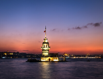 photography locations in Turkey - View of Maiden Tower