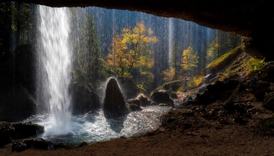 photos of Slovenia - Upper Peričnik Waterfall