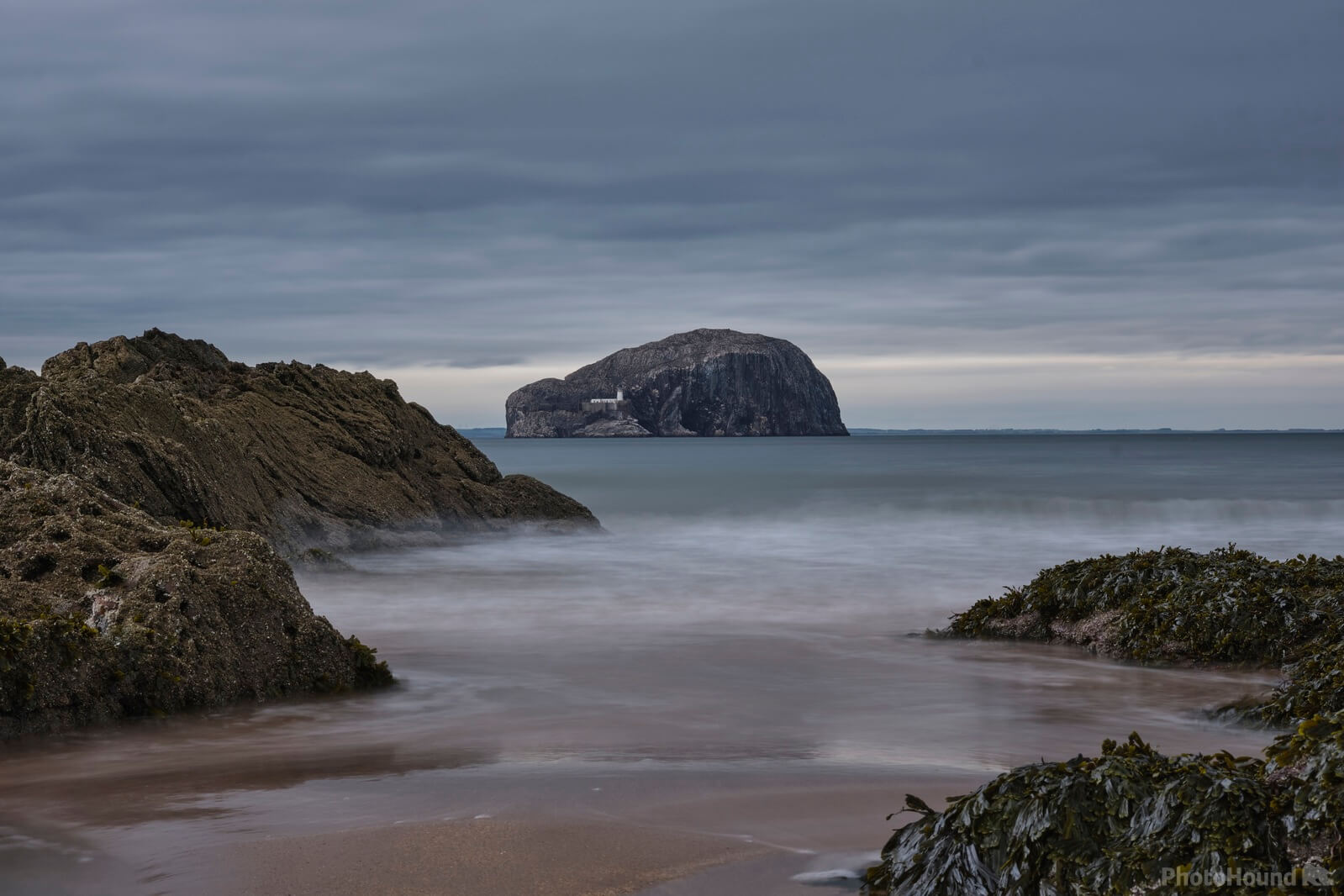 Image of Tantallon Castle & Bass Rock from Seacliff Beach by Gary Calland