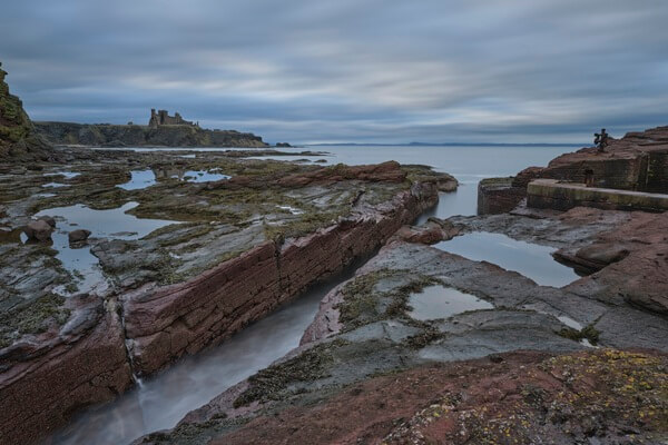 View of Tantallon Castle from Seacliff harbour