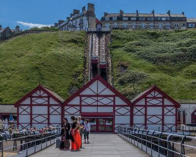 Picture of Saltburn Pier and Cliff Lift  - Saltburn Pier and Cliff Lift 