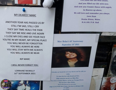 photos of London - Marc Bolan Shrine