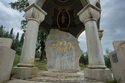 A memorial to Romanov, Russian royal family