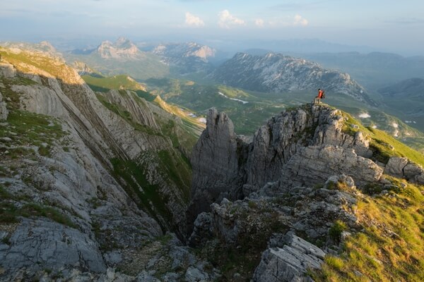 The sharp rocks of Mt Prutaš 