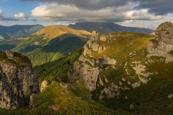 Views from Babin Zub towards Midđor, the highest peak of Serbia
