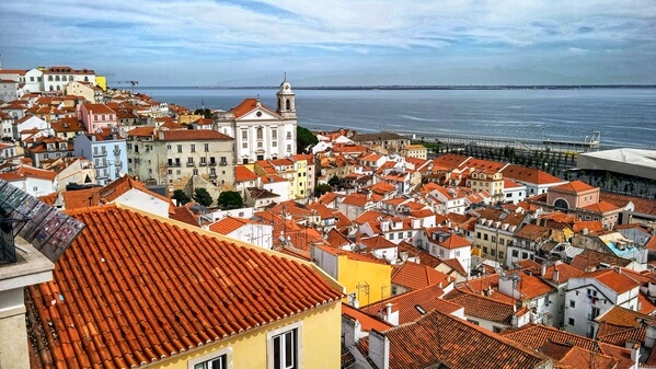 Lisbon rooftops.