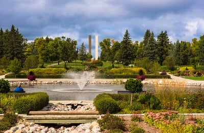North Dakota instagram spots - East Side of Formal Garden