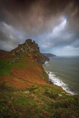 New Year’s Day with great clouds in the Valley of the rocks on Exmoor 