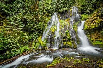 Skamania County photo locations - Panther Creek Falls
