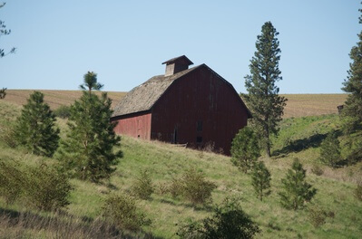 Whitman County instagram spots - Red Barn Manning Road Colfax