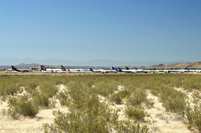 instagram spots in California - Mojave Airport Airline Storage