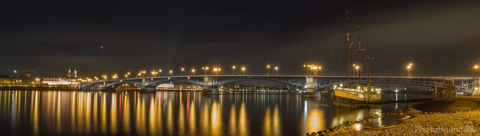 Image of Theodor Heuss Bridge at the river Rhine in Mainz/Wiesbaden by Bjoern Wilps