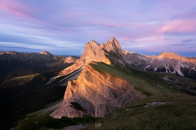 images of The Dolomites - Seceda Ridge View