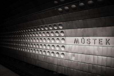 photos of Prague - Můstek Metro Station