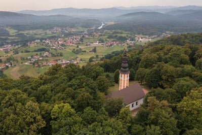 Slovenia instagram spots - Virgin Mary Church above Vinica