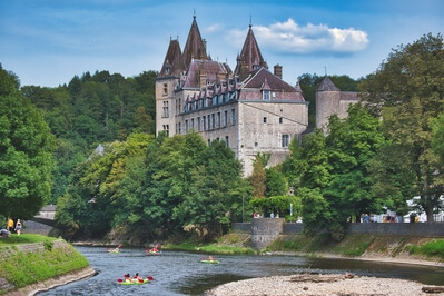 Belgium instagram spots - Durbuy Castle Across the River