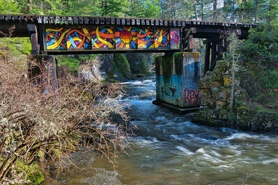 Washington photography spots - Little Mashel River Train Trestle