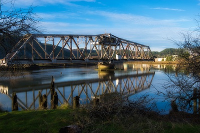 Photo of The Abandoned Willapa River Swing Bridge - The Abandoned Willapa River Swing Bridge