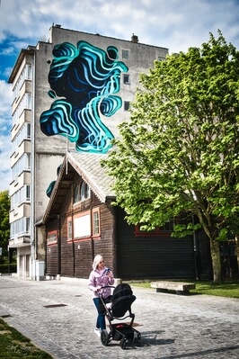 instagram locations in Vlaams Gewest - 1010 Street Art, The Crystal Ship 