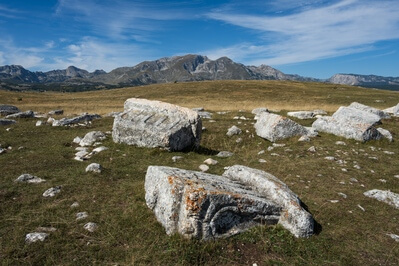 Montenegro instagram spots - Stećci at Njegovuđa Plateau