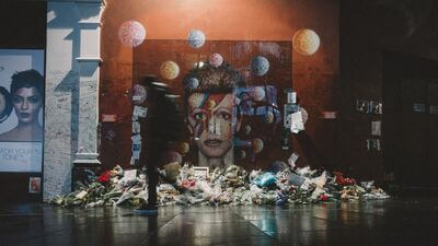 images of London - David Bowie Mural