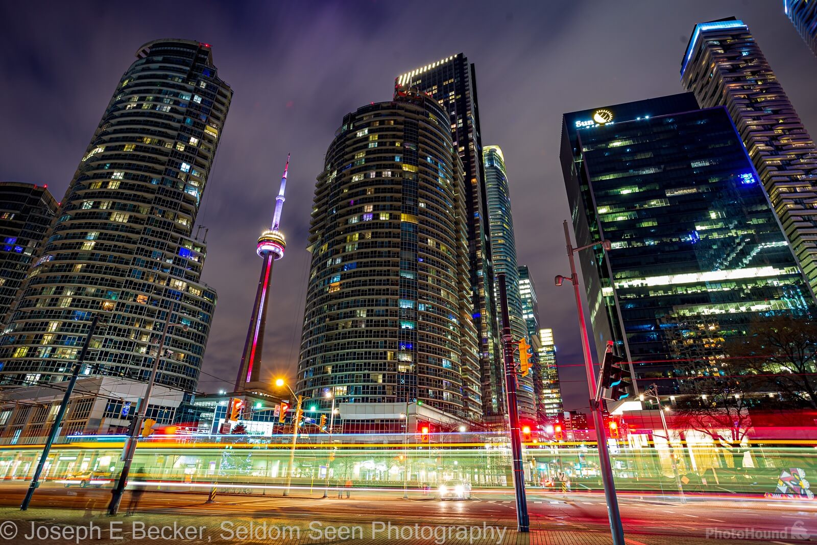 Image of CN Tower from York and Queens  Quay by Joe Becker