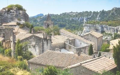 Château des Baux-de-Provence - overlooking the village