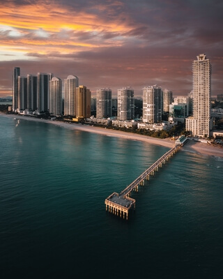 Miami Dade County instagram spots - Aerial Views of Sunny Isles Beach