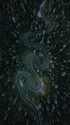 instagram spots in Italy - Snake Road in Passo Giau