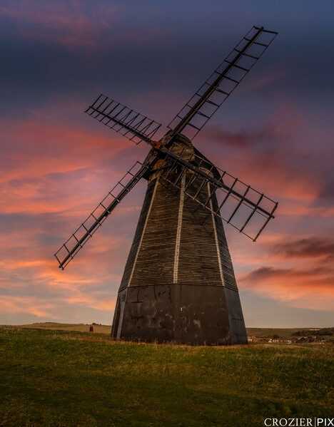 Rottingdean windmill at dawn