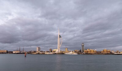 photo spots in England - View of Spinnaker Tower