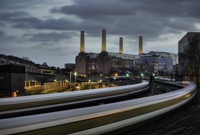 Picture of Battersea Power Station from Ebury Bridge - Battersea Power Station from Ebury Bridge