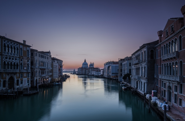 View from Ponte dell'Accademia, Venice at sunrise