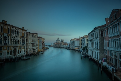View from Ponte dell'Accademia, Venice at sunset