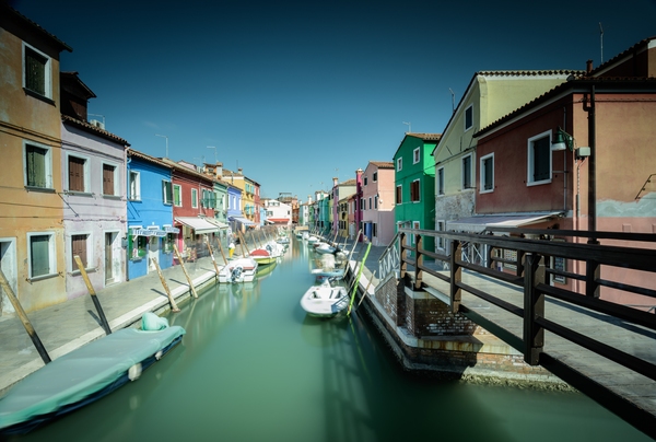 Colourful Houses on Burano Island, Venice, Italy