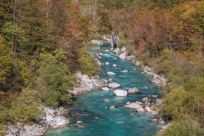 Tolmin photo locations - Soča River View near Kozjak Waterfall