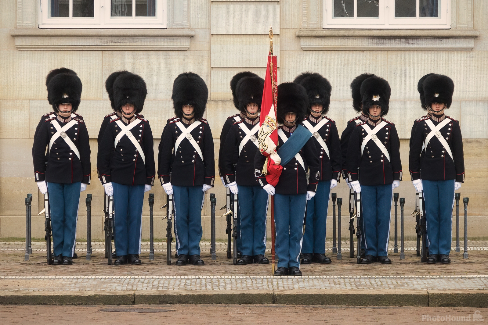 Image of Amalienborg - Change of Guards by Mathew Browne