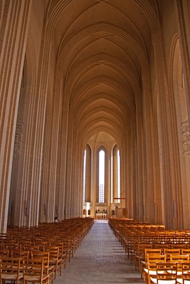 images of Copenhagen - Grundtvig's Church - Interior