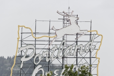 Photo of Portland White Stag Sign - Portland White Stag Sign